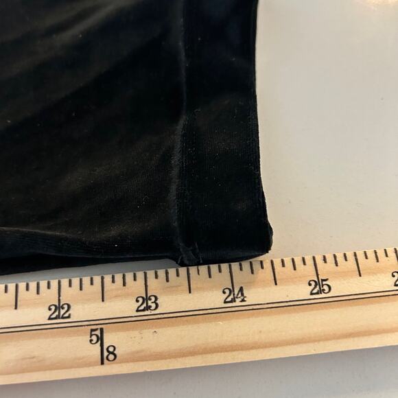 Spanx Pants Leggings Velvet Black SZ2X Pull-on Straight Leg High Rise Slimming - Picture 8 of 9